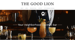 Desktop Screenshot of goodlioncocktails.com