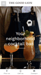 Mobile Screenshot of goodlioncocktails.com